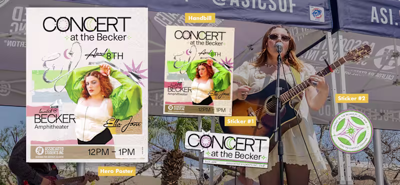 Cover image for April 2025 favorite design project goes to... Concert at the...