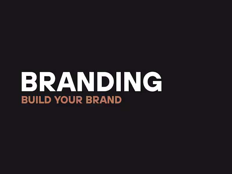Cover image for Branding – Build Your Brand