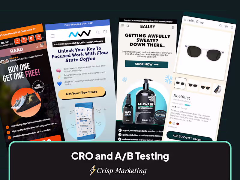 Cover image for Conversion Rate Optimisation for 6, 7, and 8 Figure brands