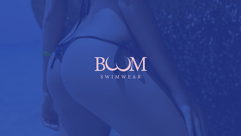 Cover image for Boom Swimwear logo design