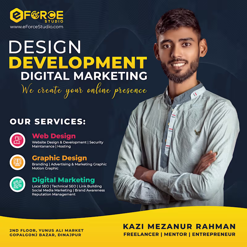 Cover image for Infographic & Brand Design for eForce Studio