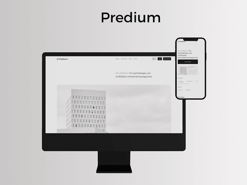 Cover image for Predium - for sustainable and profitable real estate
