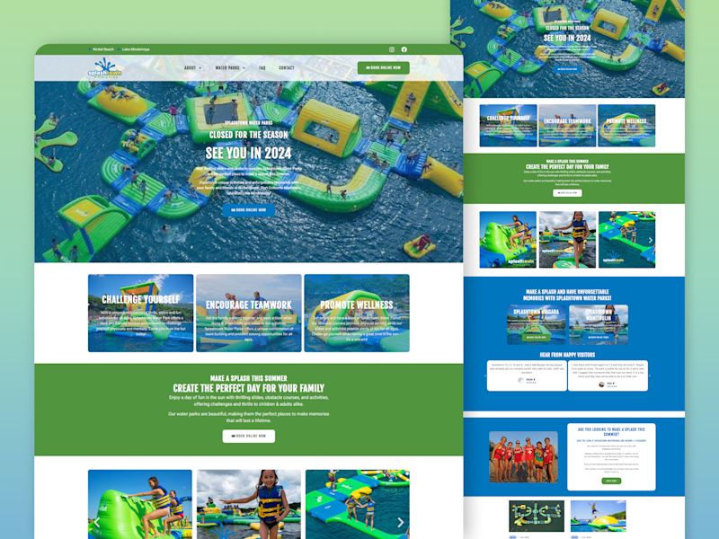Cover image for Branding & Webdesign for a Water Park