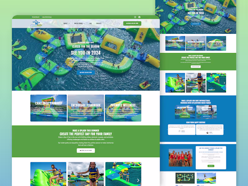Cover image for Branding & Webdesign for a Water Park