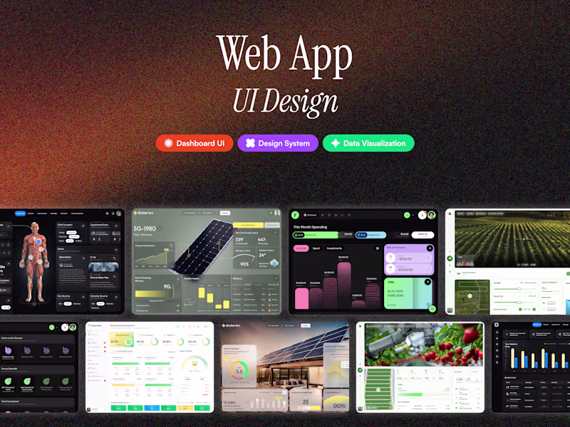 Cover image for Web App UI Design