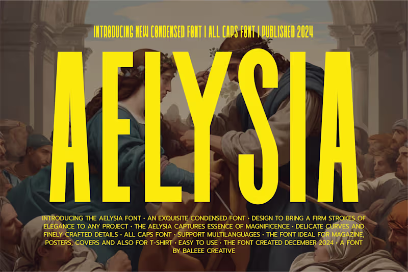 Cover image for Aelysia - Condensed Font