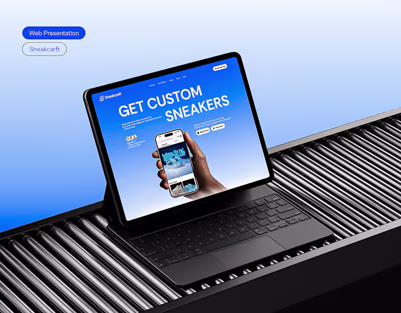 Cover image for App Marketing Website | Customize Sneakers | Sneakcraft