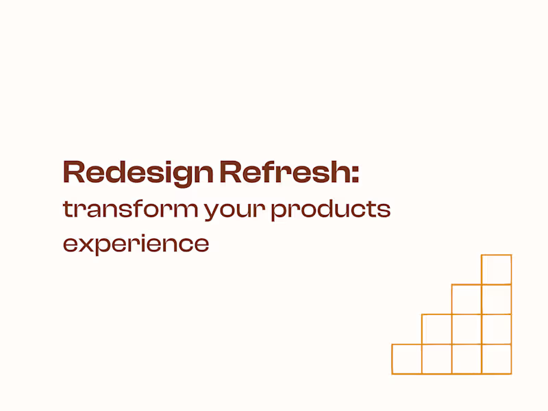 Cover image for 🎨 Redesign Refresh: Transform Your Products UX & UI