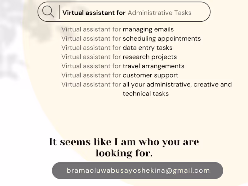 Cover image for Your Productivity and Administrative  Assistant