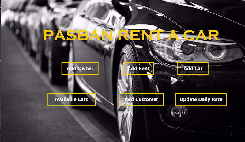 Cover image for Car Rental Management System