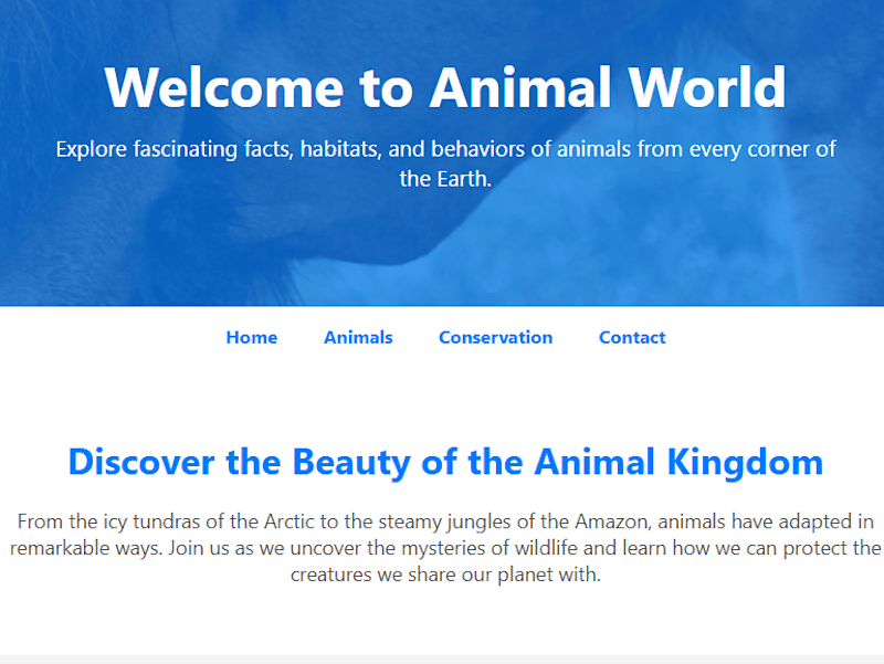 Cover image for Welcome to Animal World