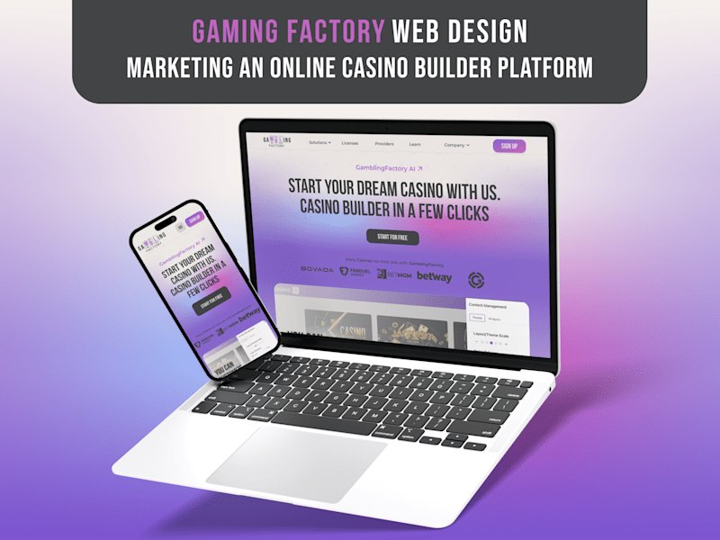 Cover image for Responsive Marketing Site for GamingFactory