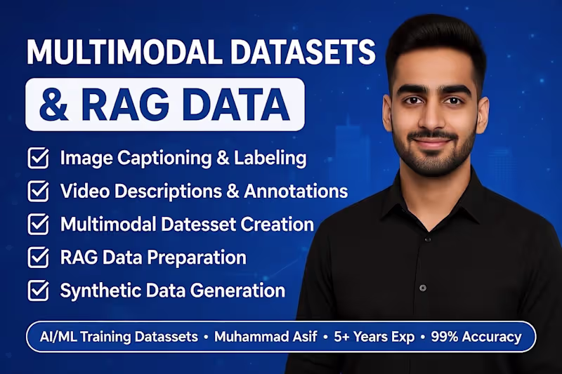 Cover image for Multimodal Datasets, Image/Video Captions & RAG Data