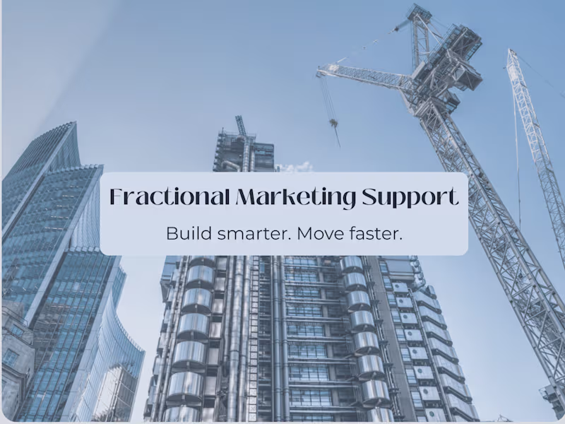 Cover image for Fractional Marketing Support