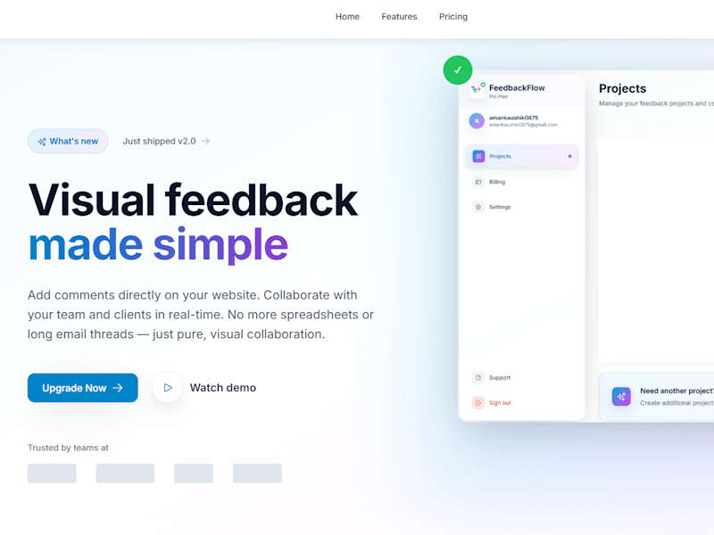 Cover image for FeedbackFlow - Visual Feedback Made Simple