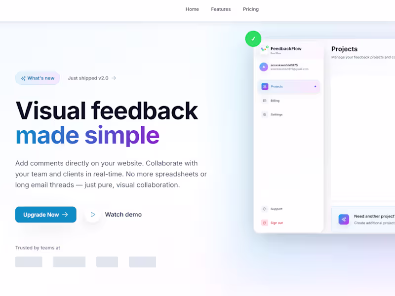 Cover image for FeedbackFlow - Visual Feedback Made Simple