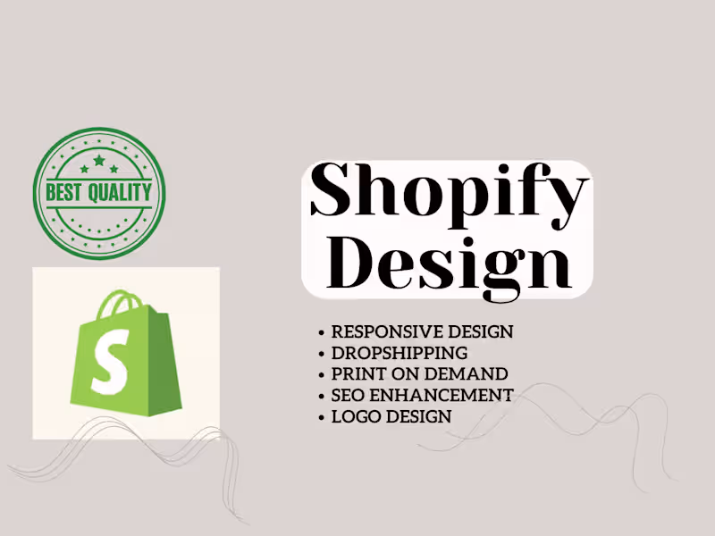 Cover image for Shopify Website Design and Marketing