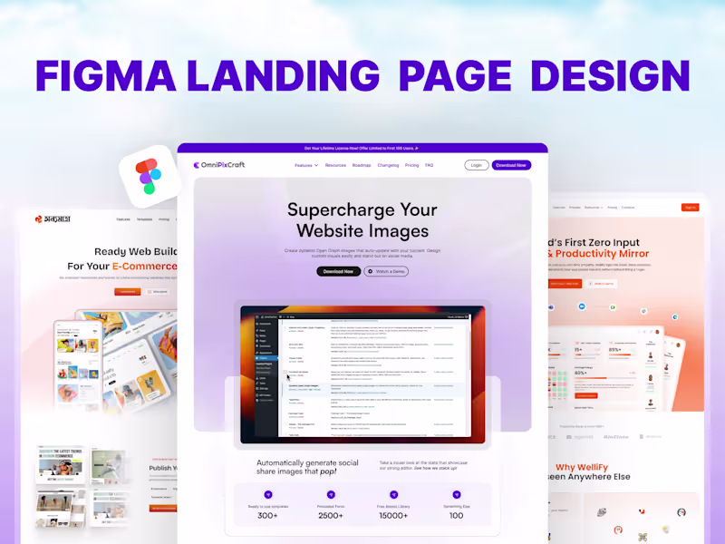 Cover image for Figma - Landing Page Design