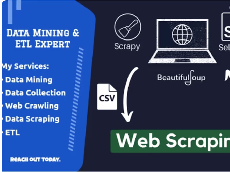 Cover image for Web Scraping and Data Extraction Specialist