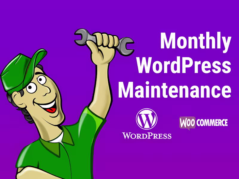 Cover image for Monthly WordPress Website Management and Maintenance Support