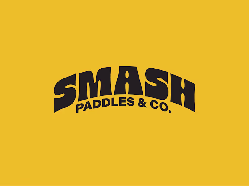 Cover image for Smash Paddles & Co. a pickleball company concept. This a pre...