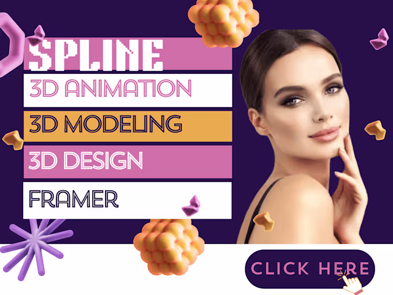 Cover image for You will get a Spline 3D Design Animation, modeling, webflow etc