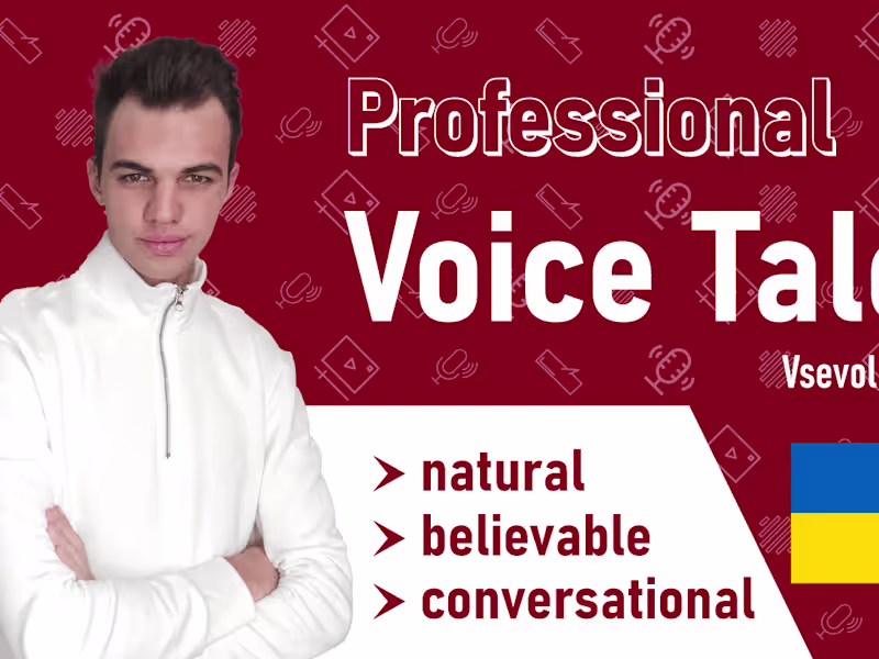 Cover image for Ukrainian male voice over