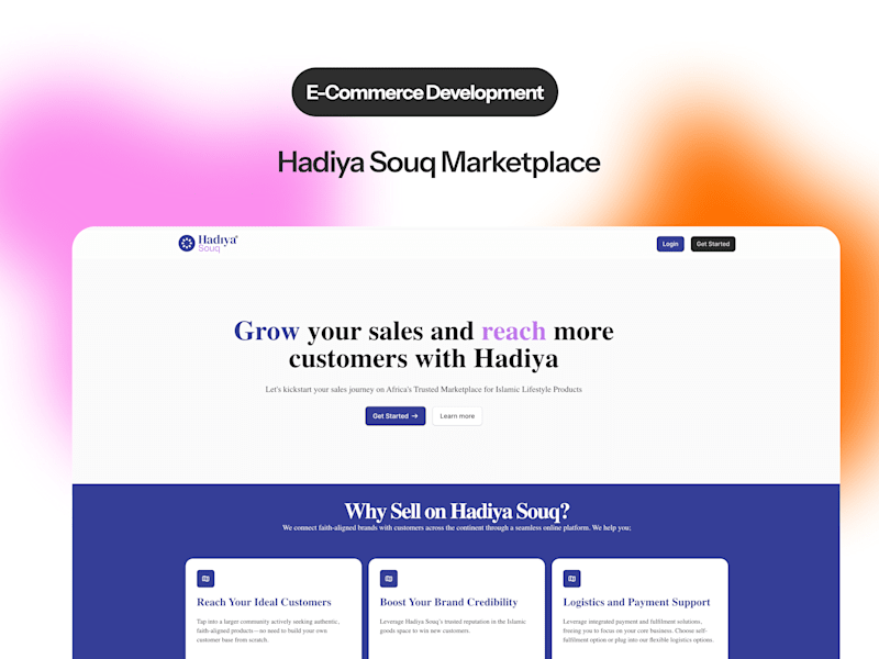 Cover image for Hadiya Marketplace Development