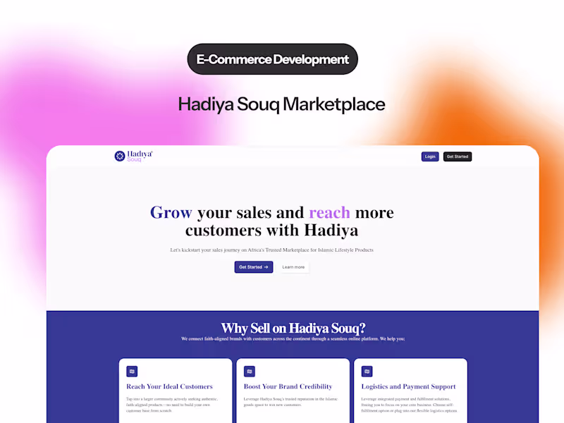 Cover image for Hadiya Marketplace Development