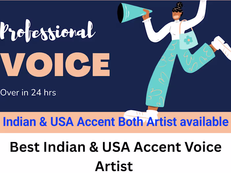 Cover image for I will do Hindi, English, Punjabi Voice over and sing a song