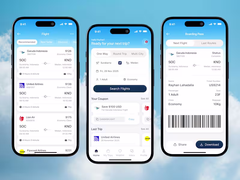 Cover image for Craftyo - Flight booking mobile app