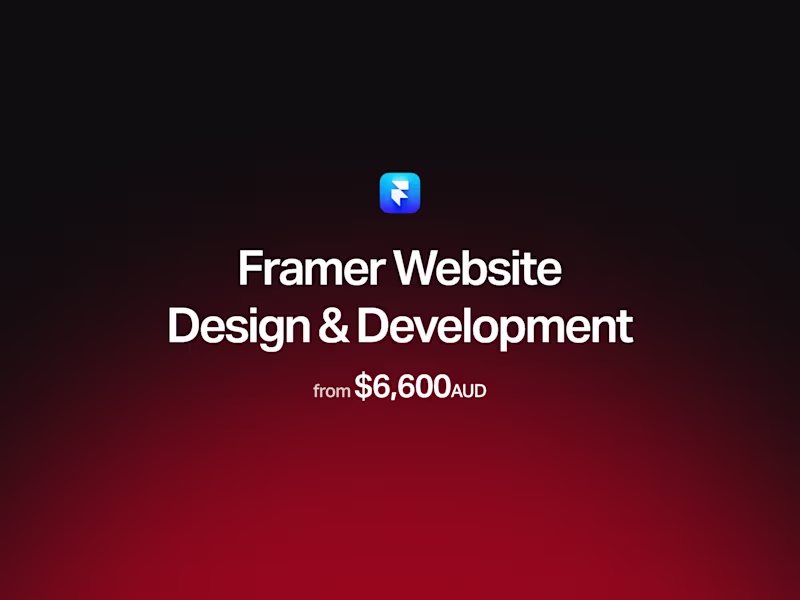 Cover image for Framer - Website Design & Development