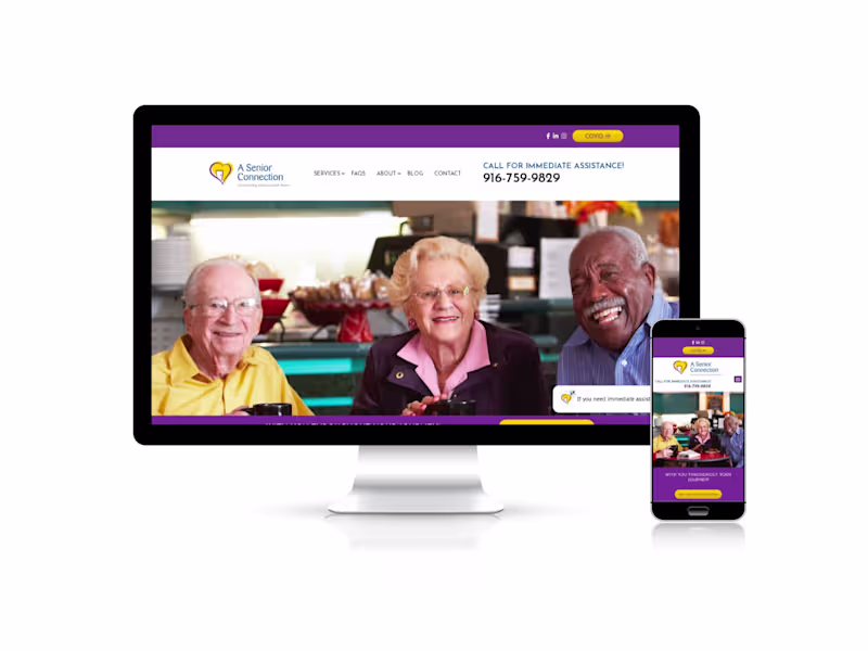 Cover image for Senior Care Website Redesign for Clarity & Conversions