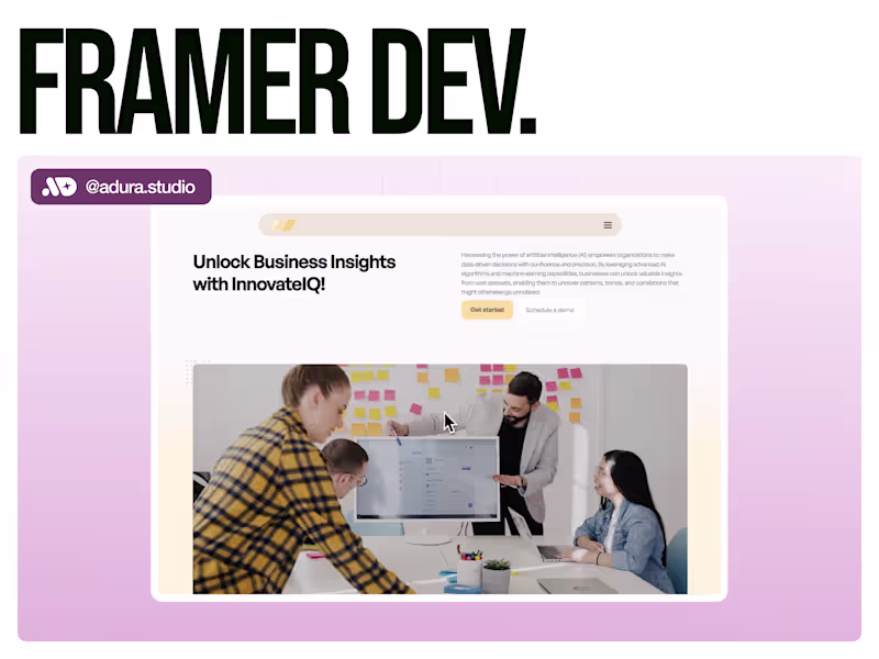 Cover image for Framer Development (Landing Page)