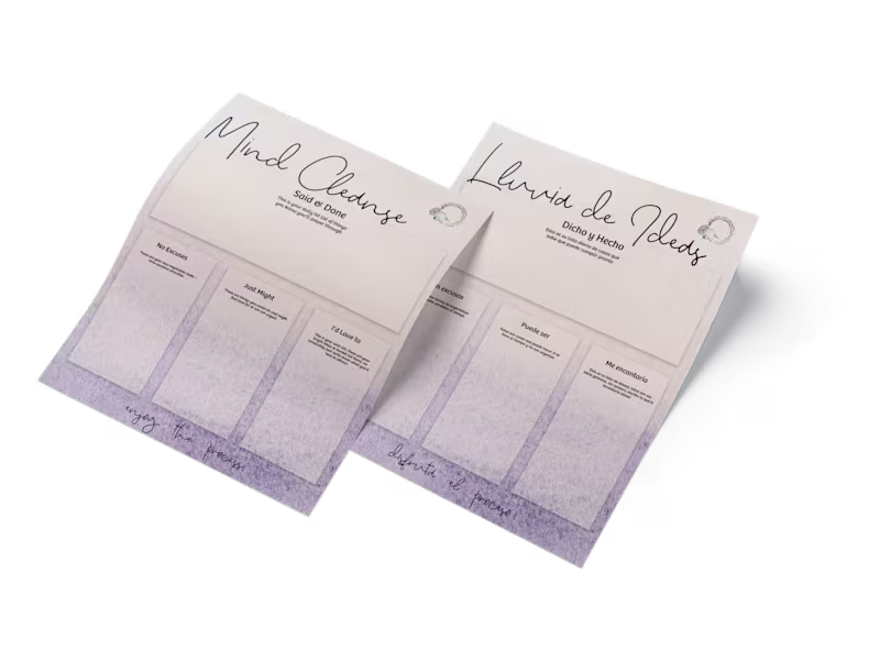 Cover image for Sleepless Dream - Mind Cleanse Worksheet