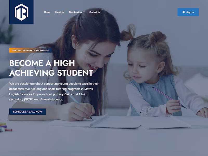 Cover image for Preschool Website Development
