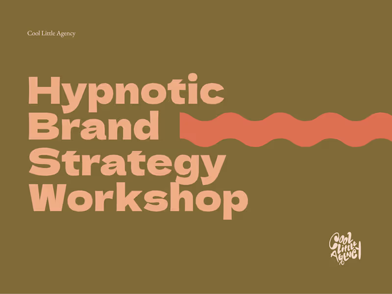 Cover image for Hypnotic Brand Strategy Workshop