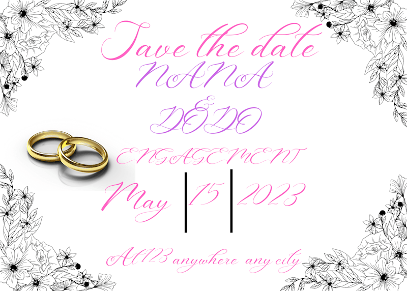 Cover image for Wedding invitation card
