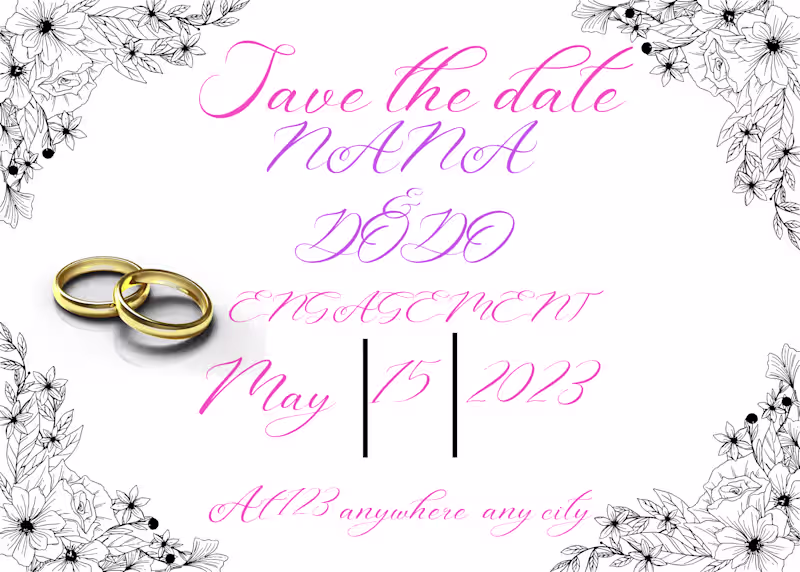 Cover image for Wedding invitation card