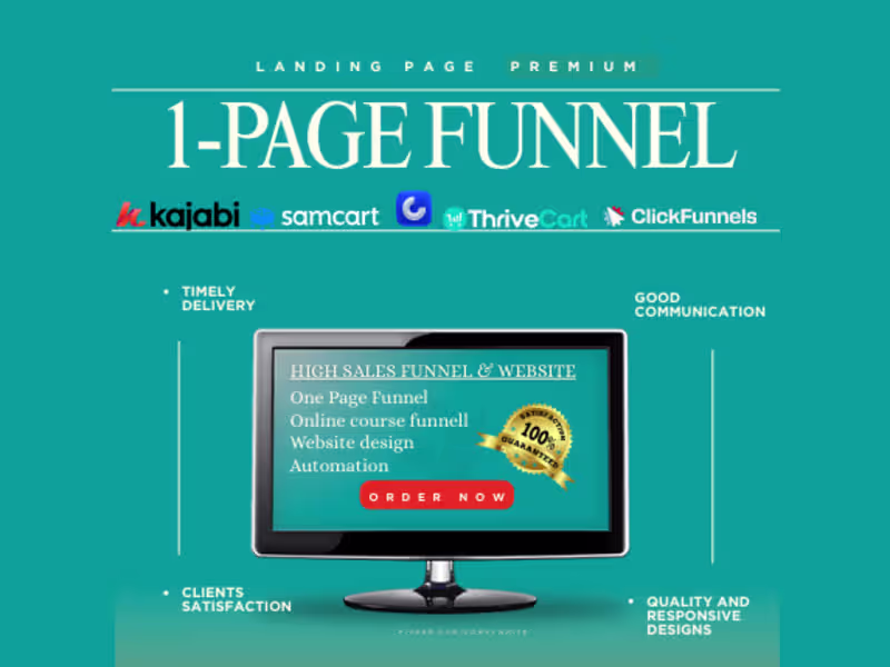 Cover image for SamCart Landing Page | SamCart Online Course | Upsell Order Bump