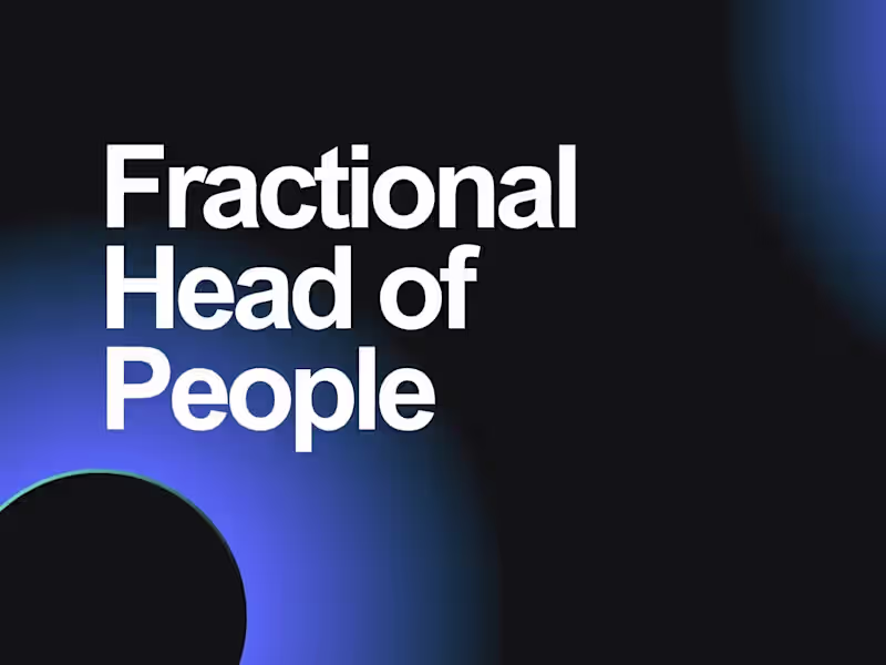 Cover image for Fractional Head of People