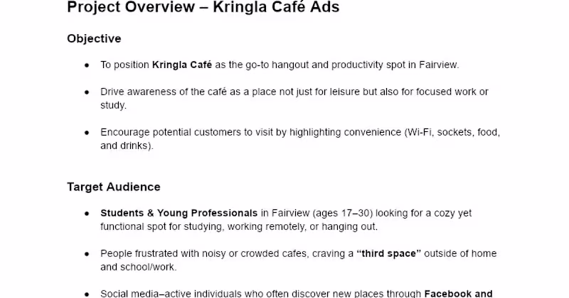 Cover image for Kringla Café Social Media Campaign