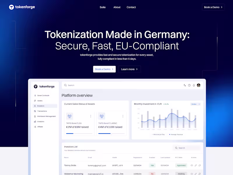 Cover image for Tokenforge Website Redesign & Rebuild
