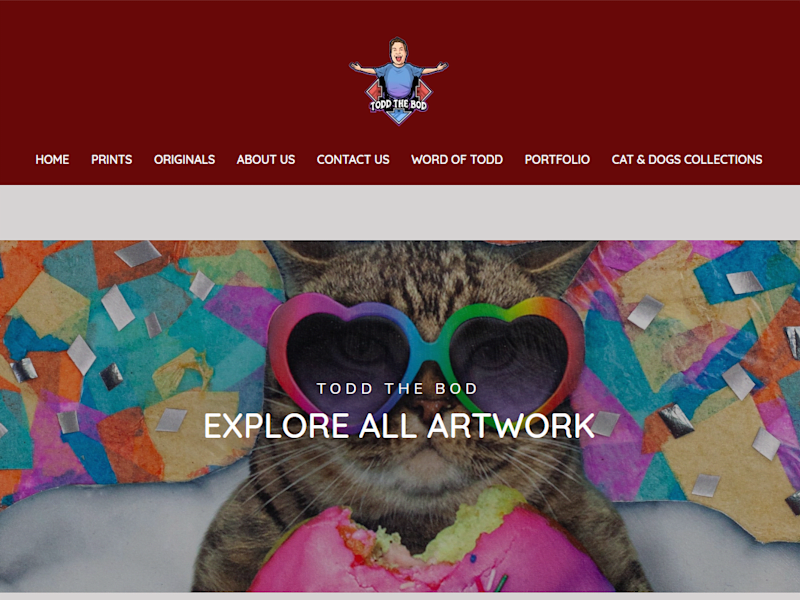 Cover image for TODDS GALLERY SHOPIFY STORE FULL DESIGN + MARKETING