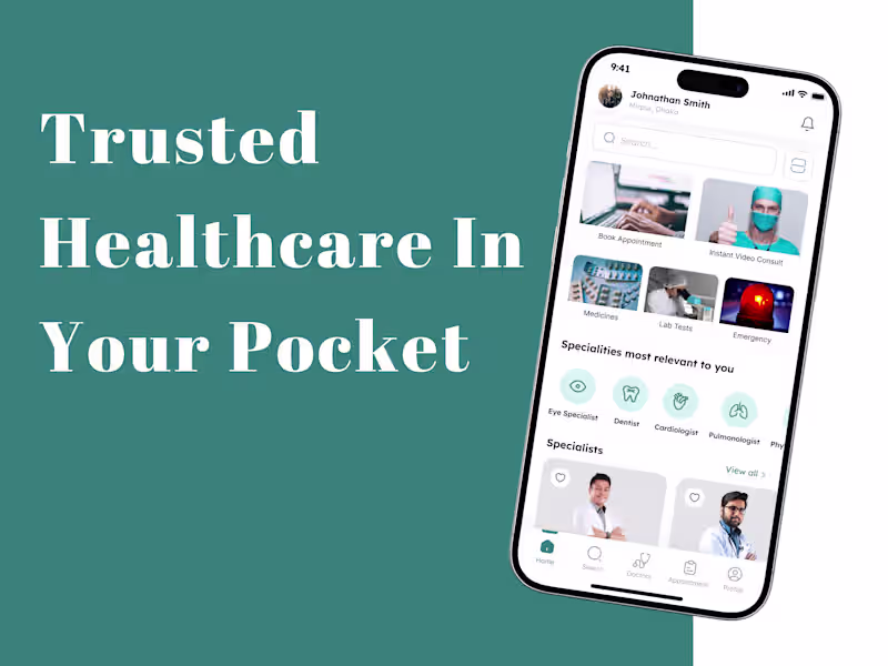 Cover image for MediBook Pro: Your Health, Your Schedule, One Tap Away