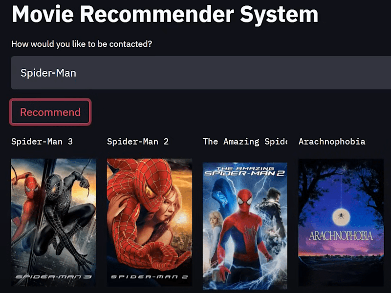 Cover image for Movie Recommender System Development