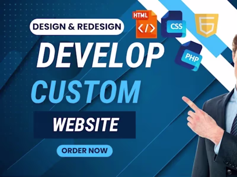 Cover image for I will develop website in HTML CSS bootstrap javascript PHP
