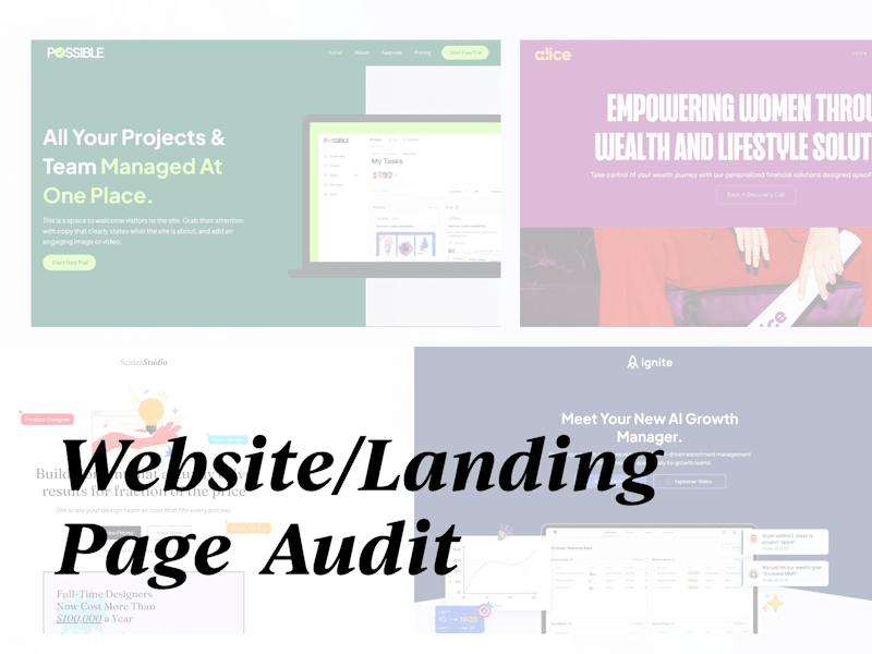 Cover image for Website/Landing Page Audit