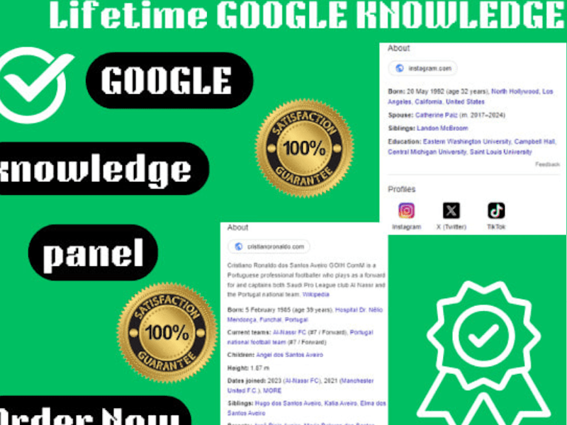 Cover image for I WILL CREATE OR EDIT GOOGLE KNOWLEDGE PANEL FOR ARTIST
