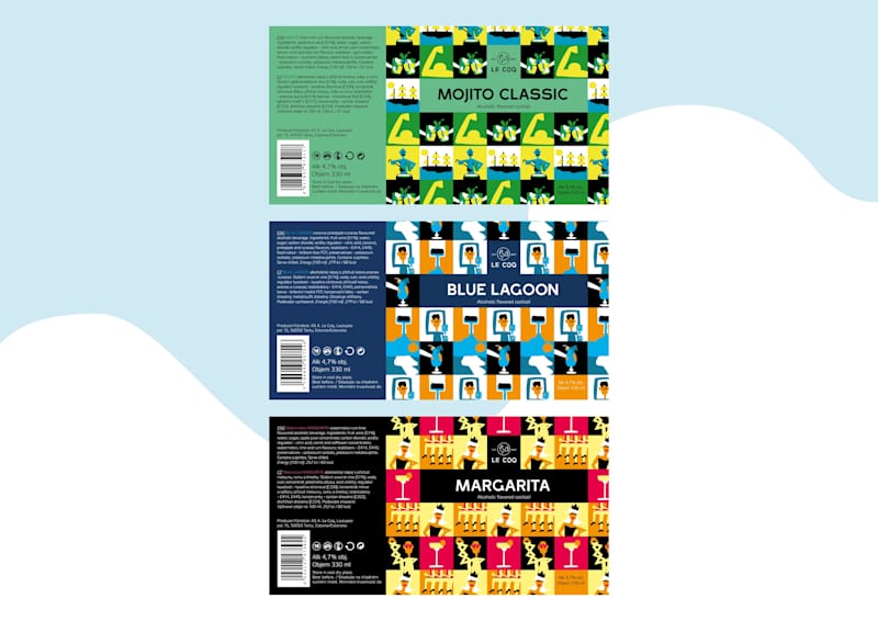 Cover image for Redesign labels for Le CoQ cocktails